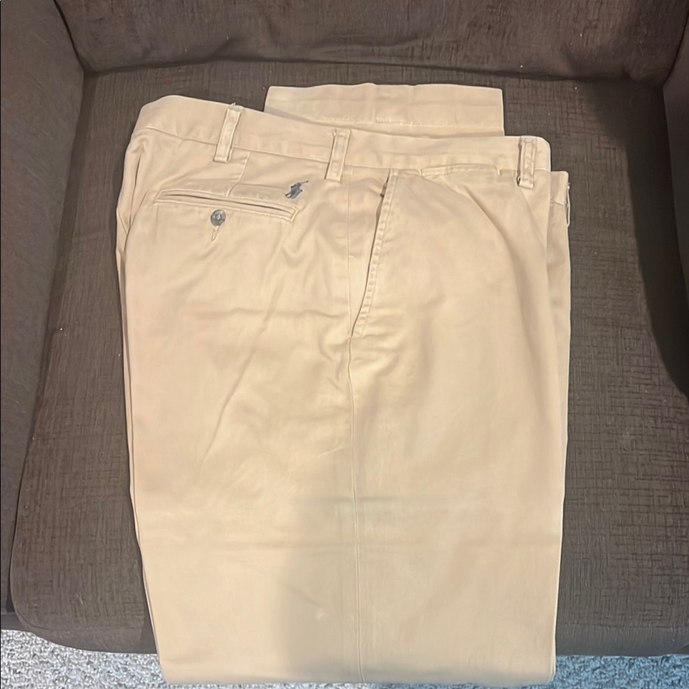 Ralph Lauren Tan Chinos Classic Cotton-Blend 36 waist 30 length